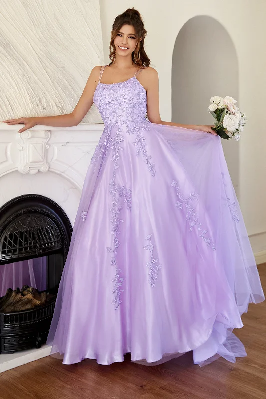 Khaki Dresses for Casual -Elegant Lavender A-line Prom Dress