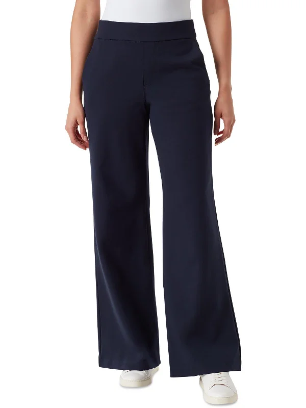 Tight trousers for men with stretch fabric and slim, modern cut -Womens High Rise Work Wear Wide Leg Pants