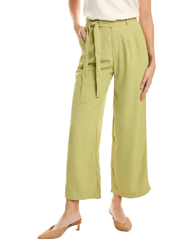 Casual tight trousers for women with comfy waistband and minimalistic style -Colette Rose Trouser