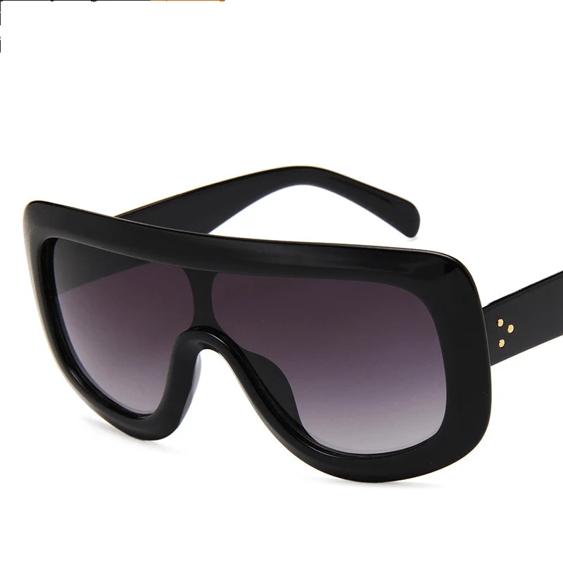 Reading Glasses for Close Work -New Retro One-Piece Sunglasses European and American Trend Big Frame Sunglasses