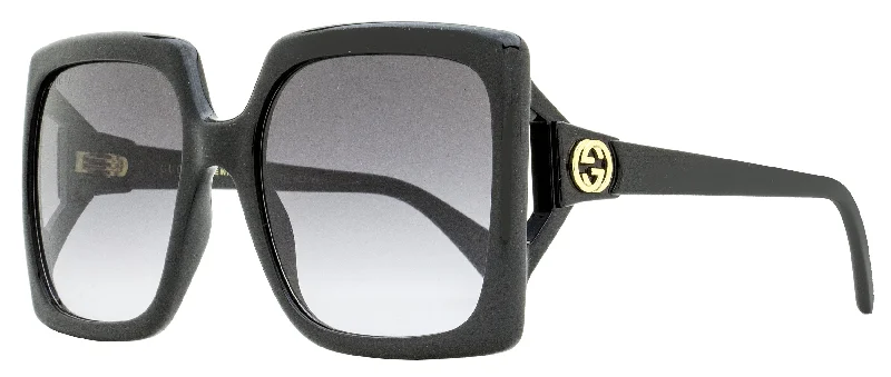 Vintage Glasses for Nostalgia -Gucci Women's Square Sunglasses GG0876S 001 Black 60mm