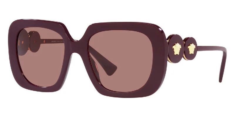 Floral Glasses for Romantic Appeal -Versace Women's VE4434-538273 Fashion 54mm Bordeaux Sunglasses