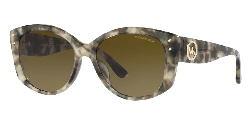 Animal Print Glasses for Fun Look -Michael Kors Women's Charleston 54mm Olive Tortoise Sunglasses MK2175U-392213-54