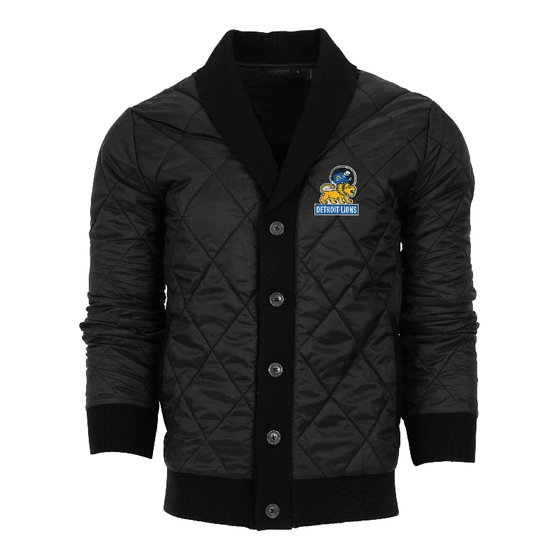 Belted cardigan to define the waist -Detroit Lions Tradition Yukon X-Lite Cardigan