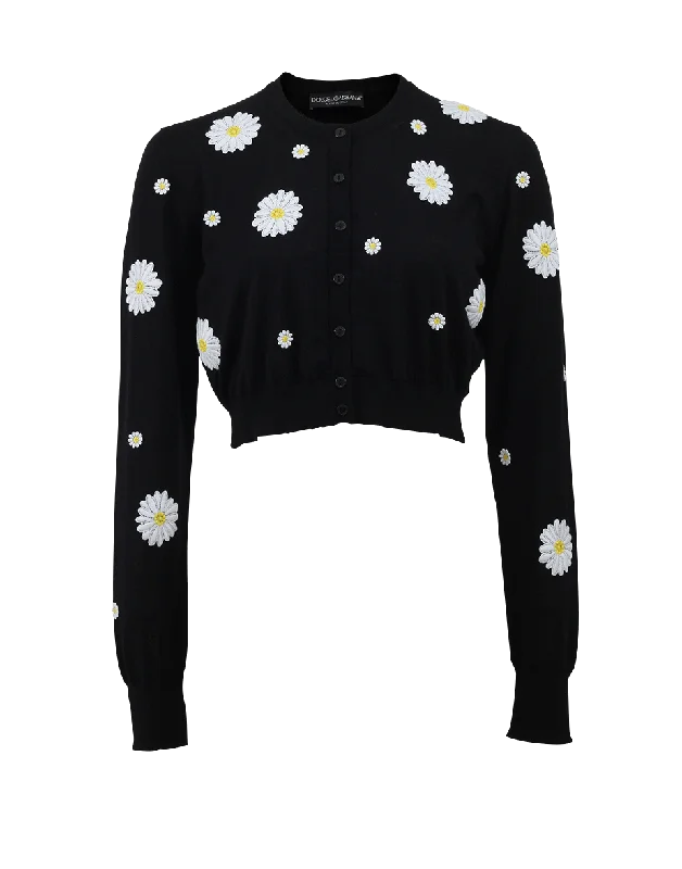 Belted cardigan to define the waist -Daisy Cropped Cardigan