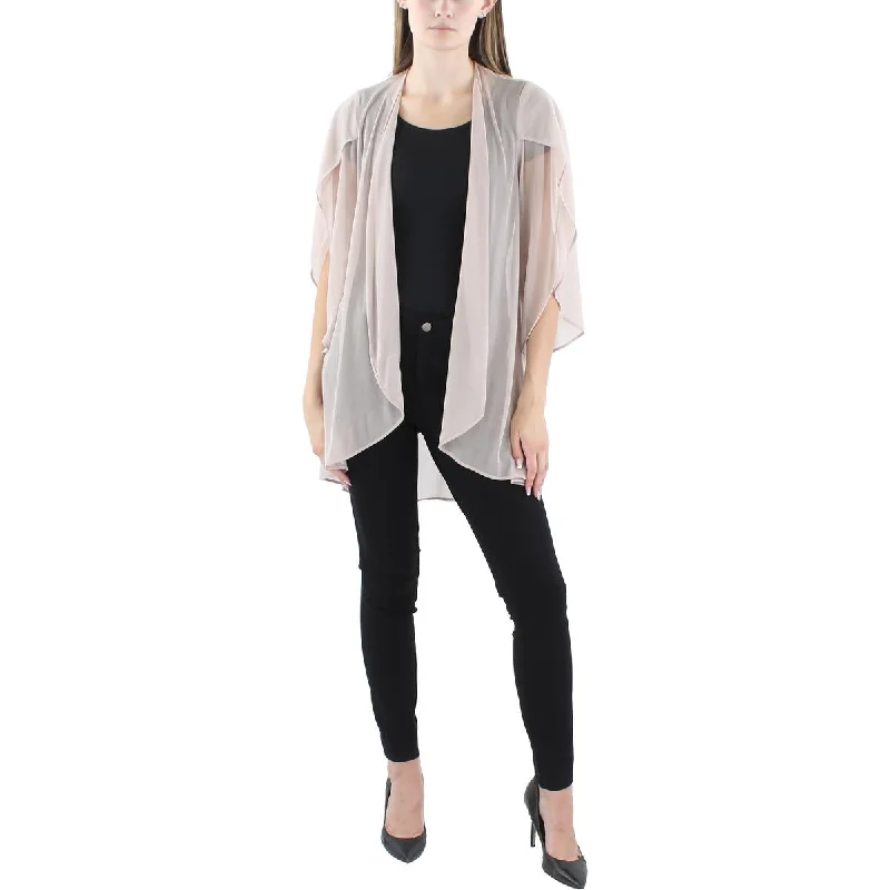 Modern - style cardigan for a contemporary feel -R&M Richards Womens Open Front Cardigan Collarless Blazer