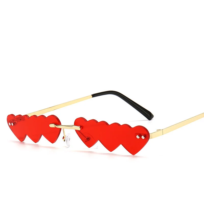 Travel Sunglasses for On-the-go -Women'S Trimmed Sunglasses with Metal Rimless Sunglasses