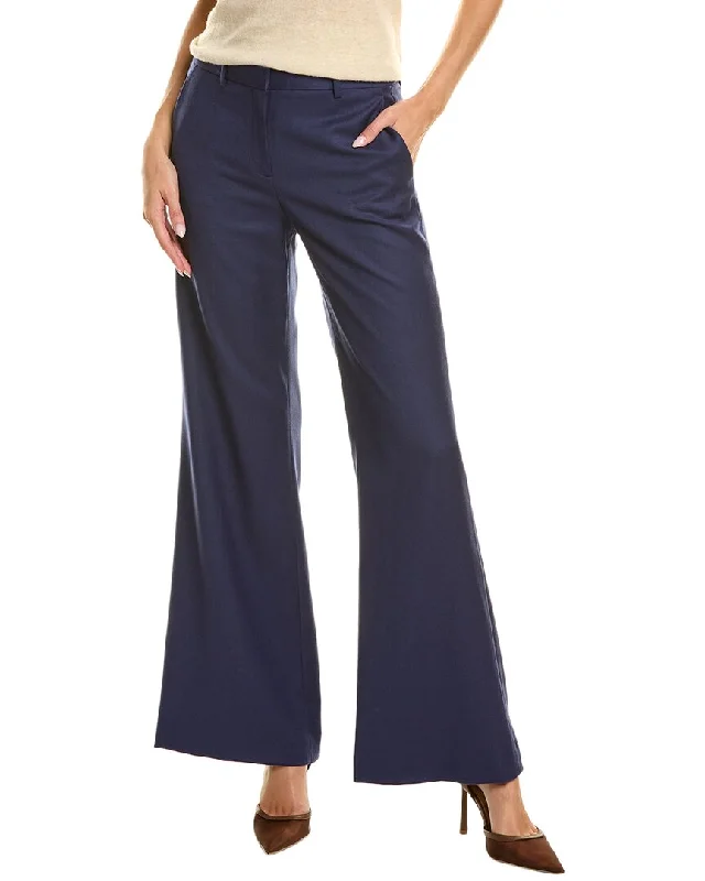 Elegant tight trousers for women with high-quality wool fabric for refined look -Theory Talbert Wool Trouser