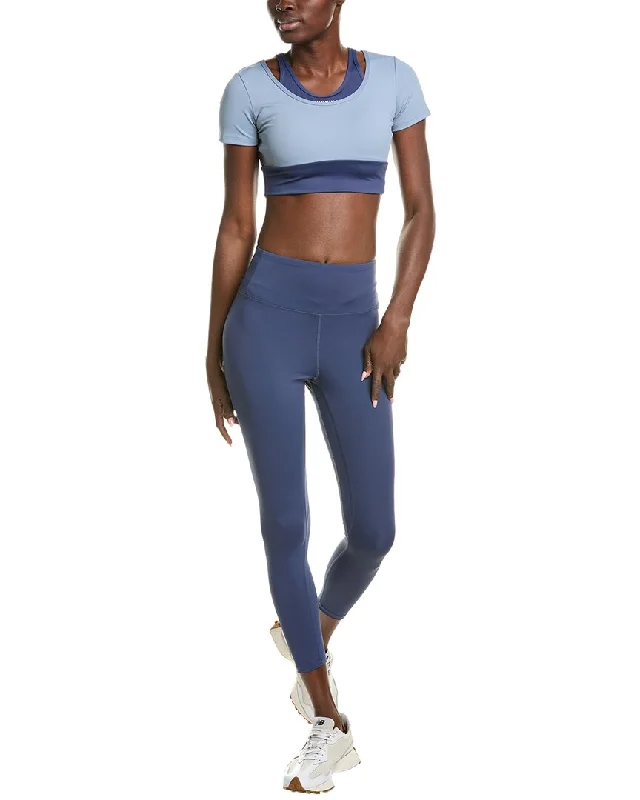 High-waisted tight trousers for women with elastic waistband for added comfort -SERENETTE Top & Legging Set