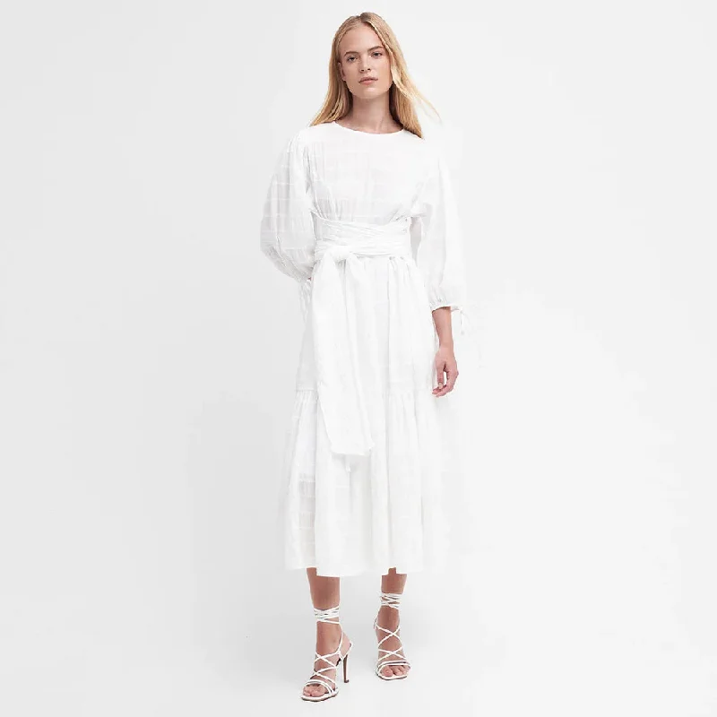 Strapless Dresses for Glamorous -Kelburn Midi Dress Classic White