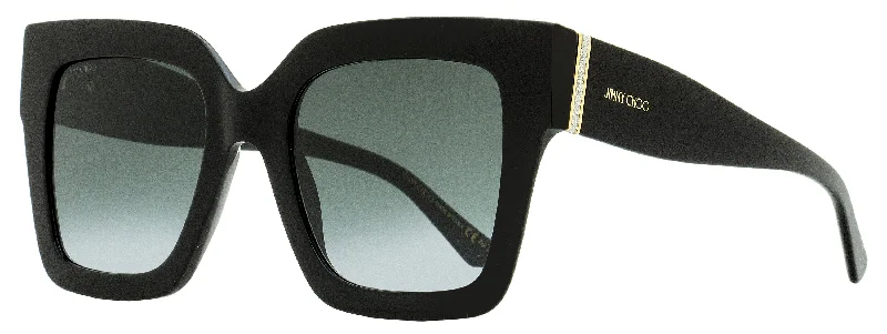 Fashion Glasses for Stylish Appearance -Jimmy Choo Women's Square Sunglasses Edna 8079O Black 52mm