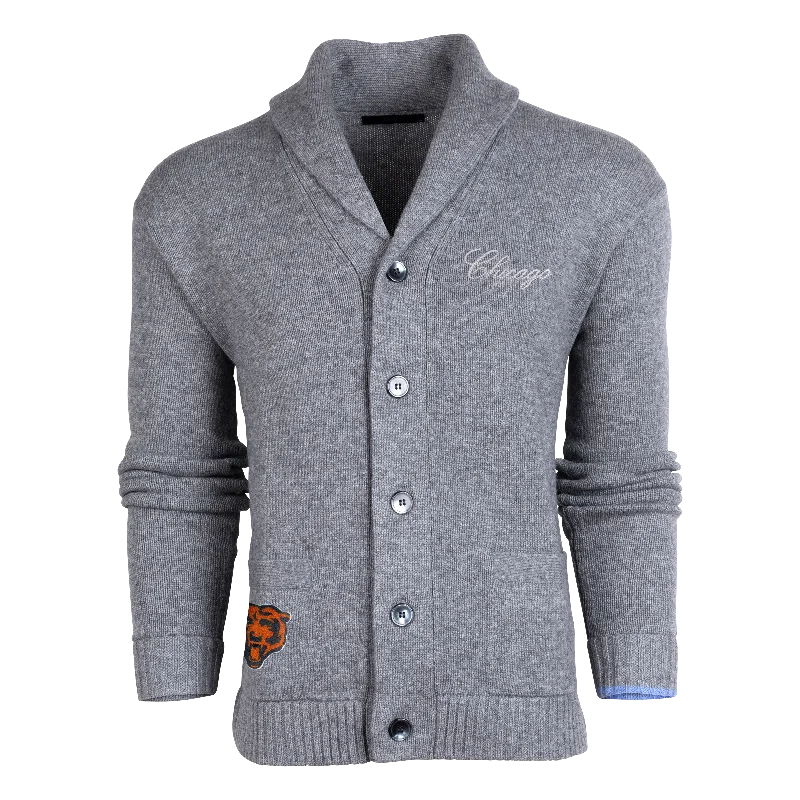 Travel - friendly cardigan for on - the - go -Chicago Bears Ottawa Shawl Cardigan