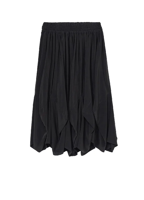 Soft linen skirts for gentle warm wear -TRIACETATE DECIN ELASTIC WAIST SKIRT