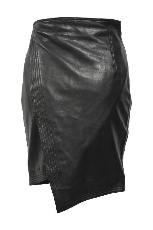 Wrap midi skirts for stylish ease -[WW45002] Gianni Versace | Pencil Skirt