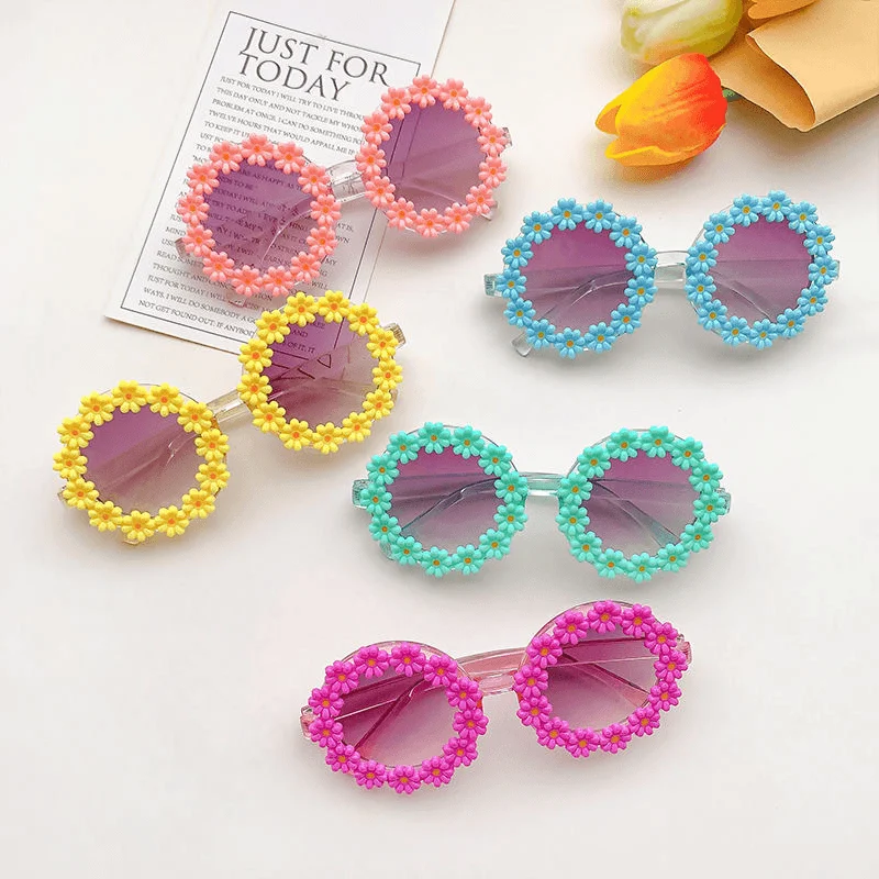 Anti-glare Glasses for Clear Vision -Cute Flower Children'S Sunglasses UV Protection