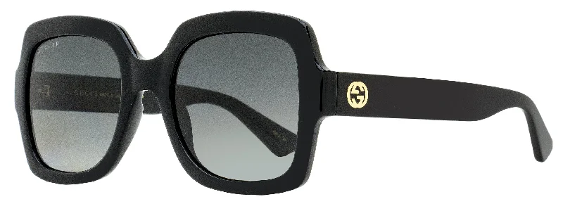 Hiking Sunglasses for Trail Walks -Gucci Women's Polarized Sunglasses GG1337S 002 Black 54mm