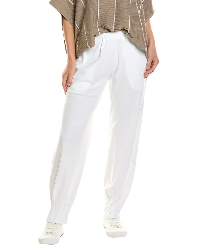 Cozy tight trousers for women with fleece-lined fabric for warmth during cold weather -PLANET Pinched Pleat Pant