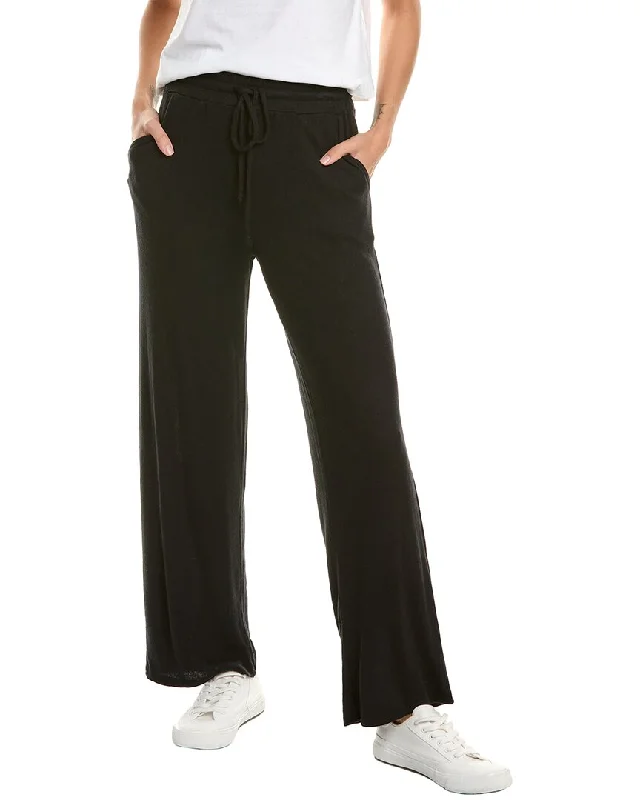 Wool blend tight trousers for women with soft, breathable fabric for year-round wear -Bobeau Cozy Straight Leg Pant