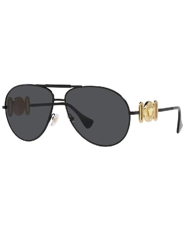 Geometric Glasses for Modern Design -Versace Unisex VE2249 65mm Sunglasses