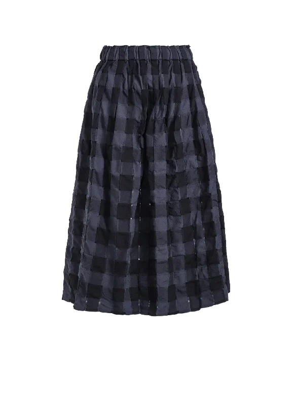 High-waisted skirts for slimming chic style -SEER PLAID SKIRT