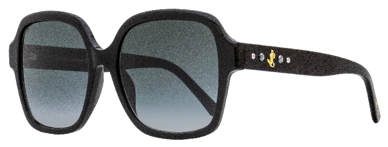 Running Sunglasses for Exercise -Jimmy Choo Women's Square Sunglasses Rella/G/S 8079O Black 55mm