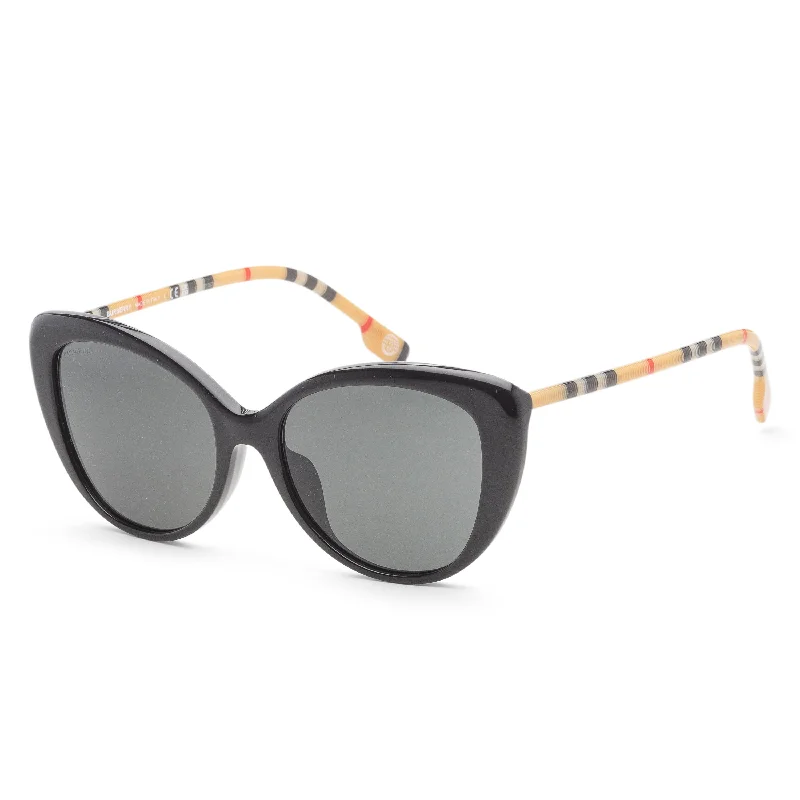 Animal Print Glasses for Fun Look -Burberry Women's 54mm Black Sunglasses