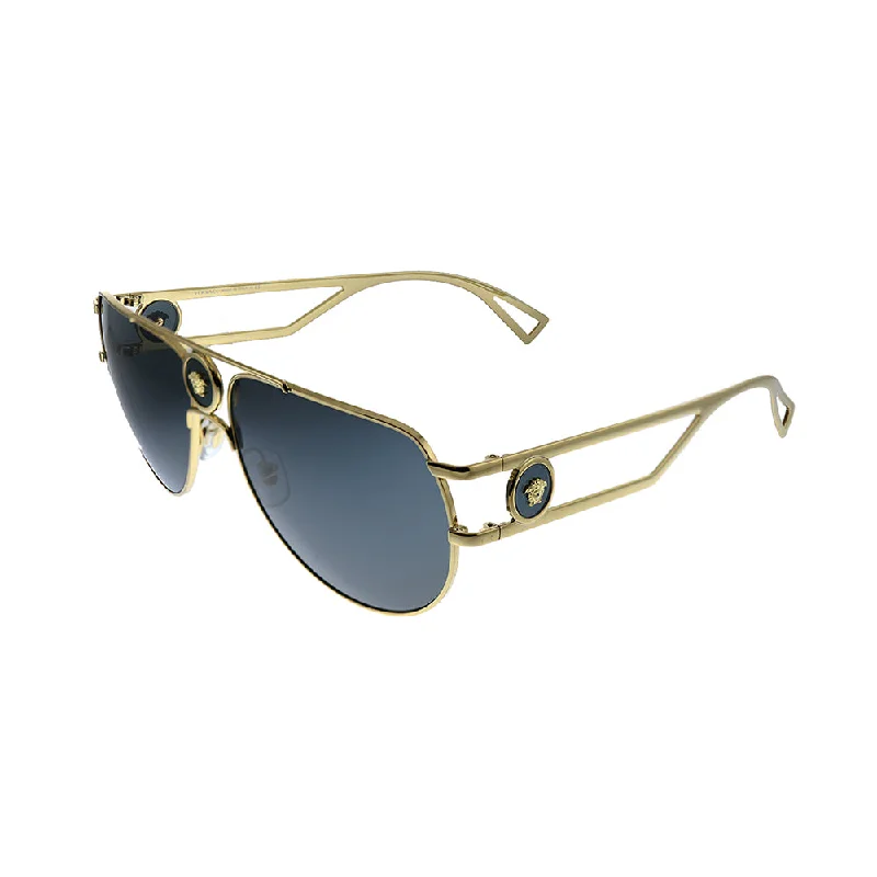 Modern Glasses for Contemporary -Versace  VE 2225 100287 Unisex Aviator Sunglasses