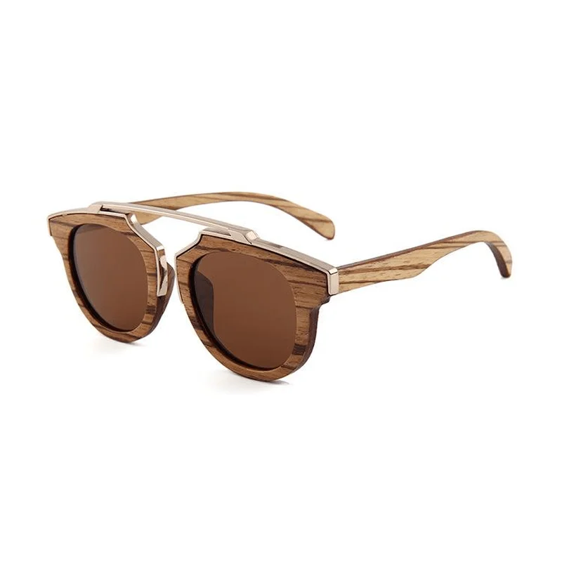 Explosion Style All Bamboo and Wood Polarized Sunglasses