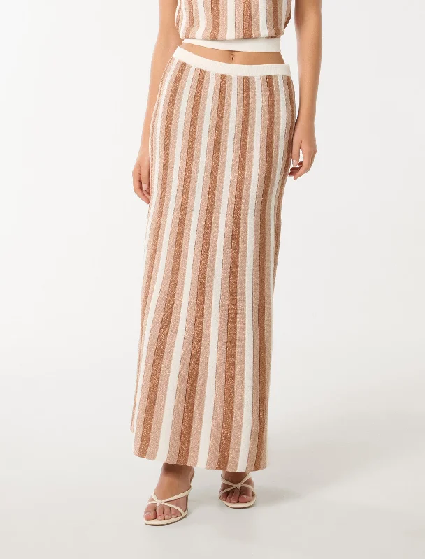 A-line skirts for classic wardrobe essentials -Tamara Knitted Co-Ord Skirt