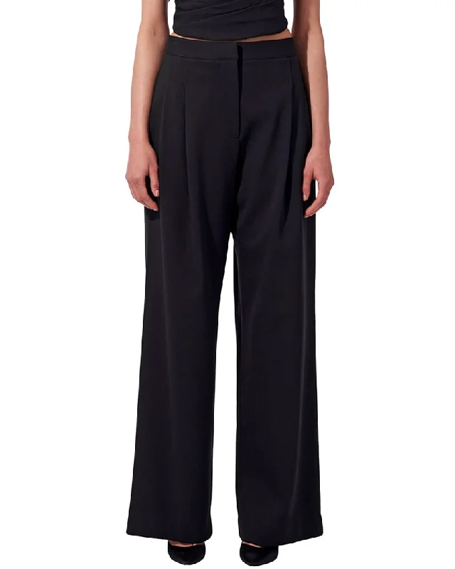 Retro-inspired tight trousers for men with a high-waisted fit and 80s vibe -Carolina Herrera Wide Legged Front Wool-Blend Playsuit