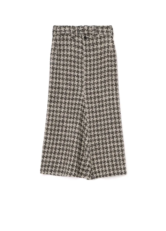 Durable skirts with reinforced seam strength -TWEED LONG SKIRT