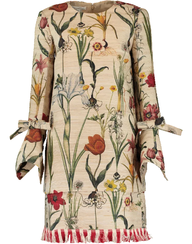 Cotton Dresses for Comfort -Flower Harvest Print Dress