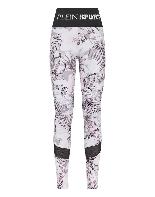 Fashion-forward tight trousers for women with metallic sheen and edgy design -Jogging Leggings