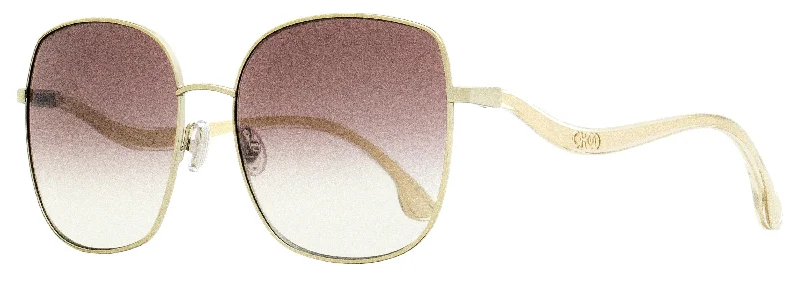 Square Sunglasses for Modern Look -Jimmy Choo Women's Square Sunglasses Mamie 3YGNQ Light Gold 60mm