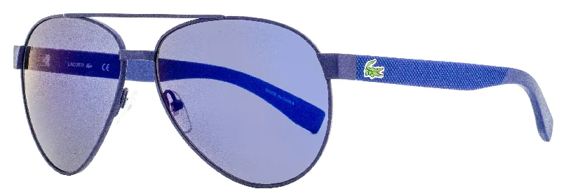 Cycling Sunglasses for Bike Riding -Lacoste Unisex Aviator Sunglasses L185S 424 Matte Navy 60mm