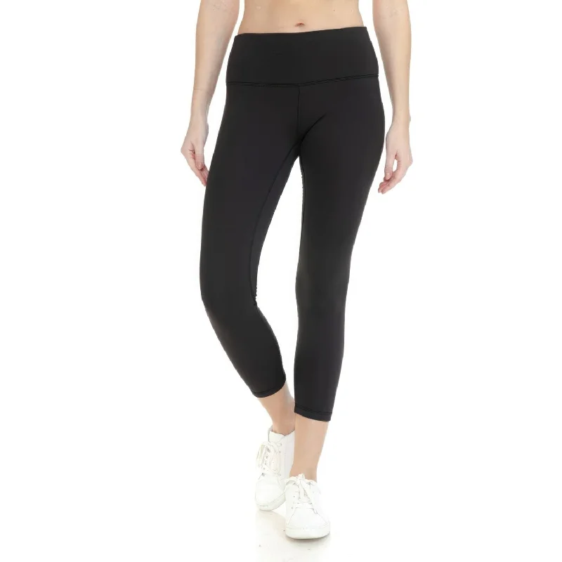 Tight trousers for women with faux leather material for sleek and modern look -Premium Activewear Leggings