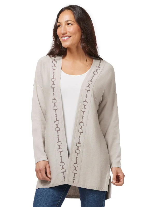 Beaded cardigan for a glamorous effect -EQ Bits Cardigan