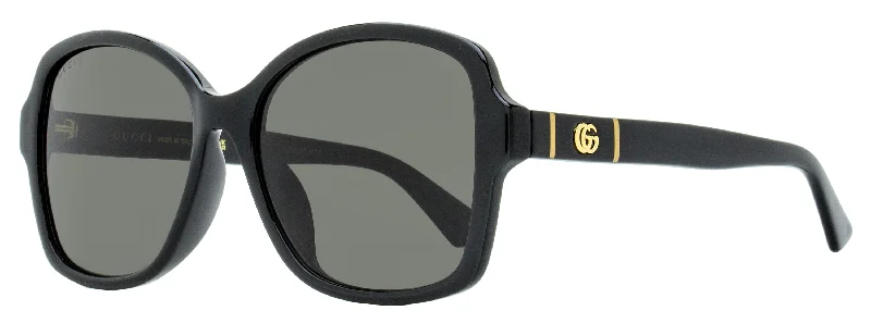 Prescription Glasses for Vision Correction -Gucci Women's Butterfly Sunglasses GG0765SA 002 Black 57mm