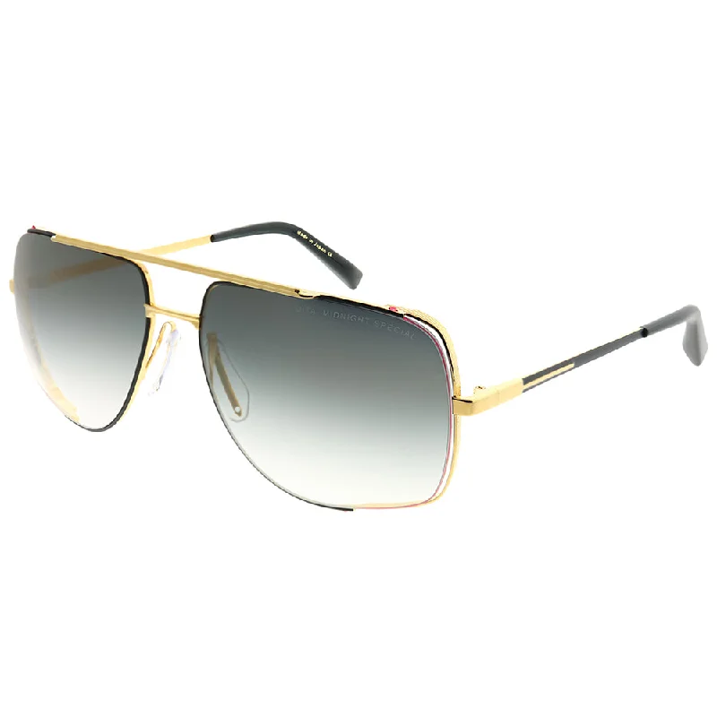 Oversized Sunglasses for Sun Protection -Dita Midnight Special DRX-2010-L-GLD-BLK-60 Unisex Aviator Sunglasses