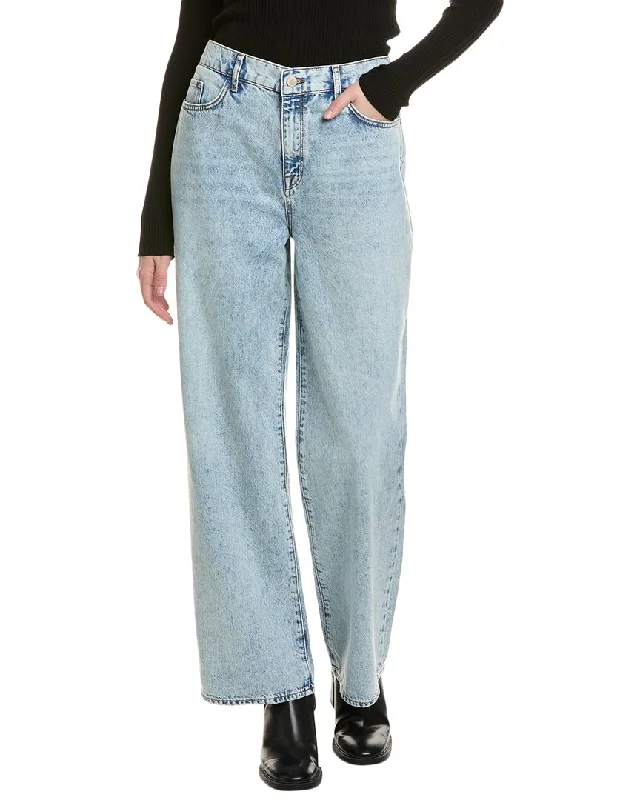 Tight fit trousers for women with ankle-length design and modern appeal -Triarchy Ms. Sparrow Spring Indigo Baggy Jean