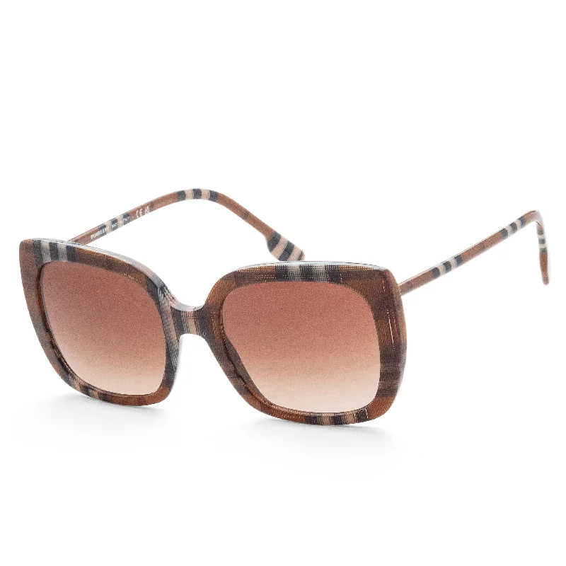 Anniversary Sunglasses for Special Occasion -Burberry Women's BE4323-400513 Caroll 54mm Checkered Brown Sunglasses