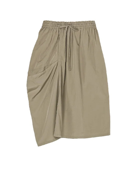 Trendy skirts with asymmetrical hem lines -C/Ta/Pe TWILL SKIRT