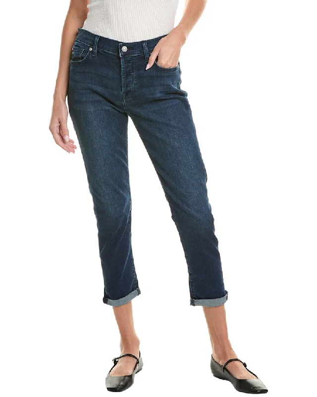 High-waisted tight trousers for women with belt loops for added style -7 For All Mankind Josefina Hazel Feminine Boyfriend Jean