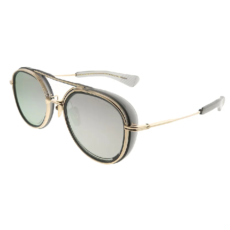 Rimless Sunglasses for Minimalist Look -Dita Spacecraft 19017-C-GRY-GLD-52 Unisex Aviator Sunglasses