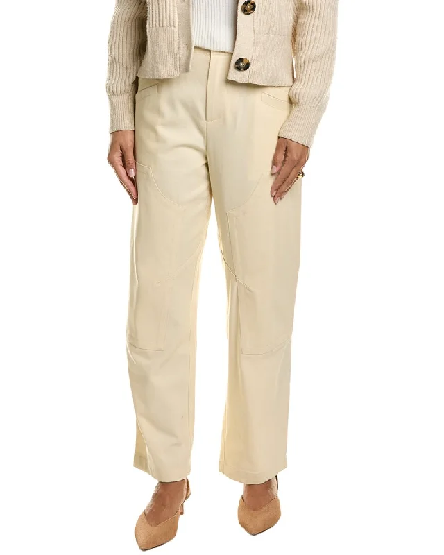 Vintage-inspired tight trousers for women with buttoned waist and retro charm -rag & bone Malia Twill Cargo Pant