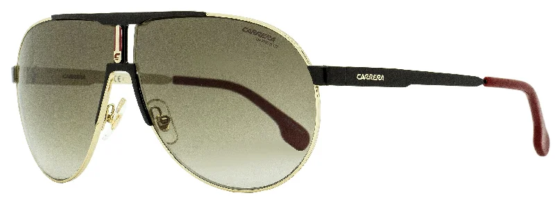 Polarized Sunglasses for Glare Reduction -Carrera Unisex Pilot Sunglasses 1005/S 2M2HA Black/Gold 66mm