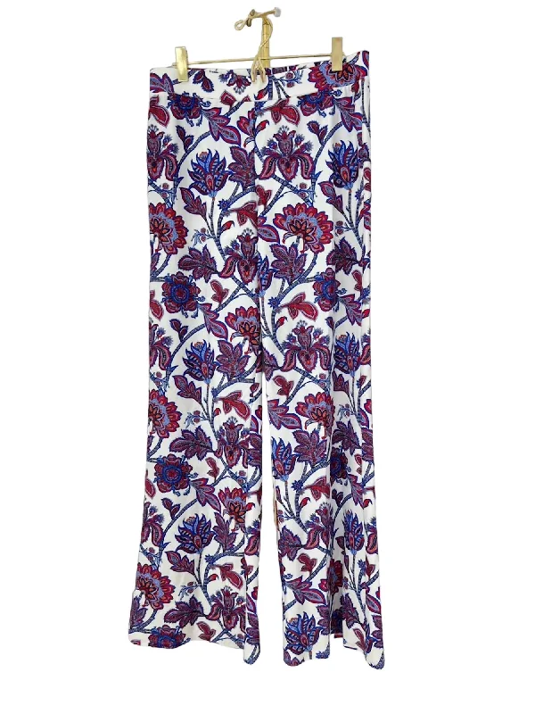 Printed tight trousers for women with bold patterns and eye-catching designs -Trixie Pant In Floral Americana Multi