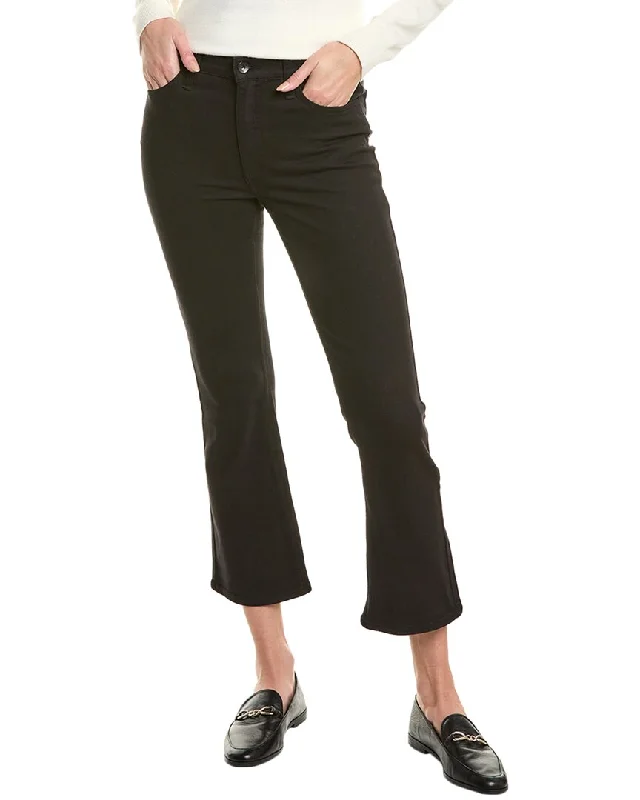 Tight fit trousers for women with ankle-length design and modern appeal -rag & bone Piper Black Crop Bootcut Jean