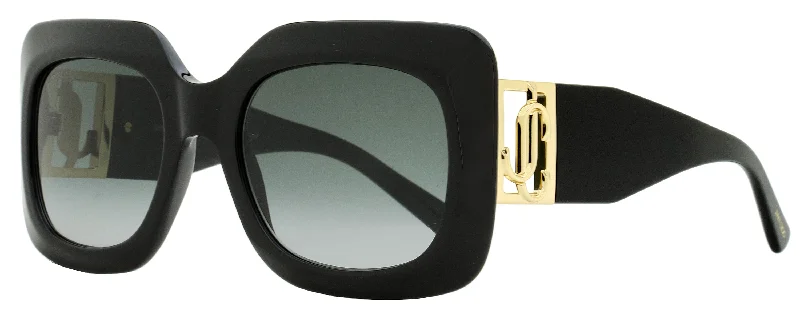 Anti-bacterial Glasses for Hygiene -Jimmy Choo Women's Rectangular Sunglasses Gaya 8079O Black/Gold 54mm