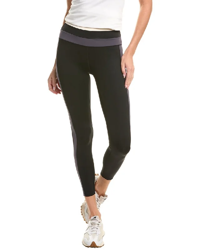 Luxury tight trousers for women with fine fabric and elegant tailoring -IVL Collective Colorblocked Legging